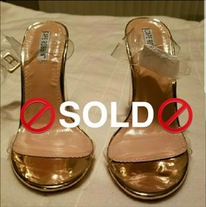 Rose Gold Perspex Heels